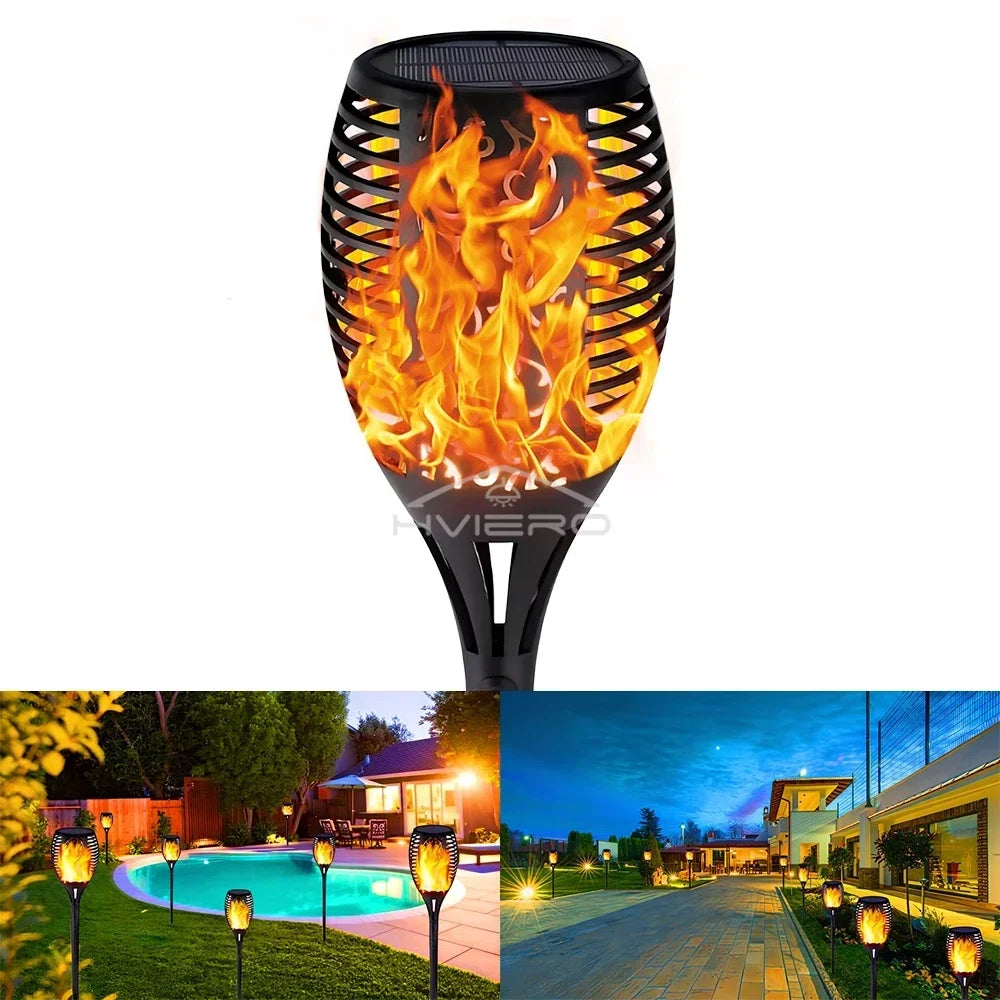 SMARTEX Solar Flame Light Outdoor - Waterproof Lamp For Outdoor