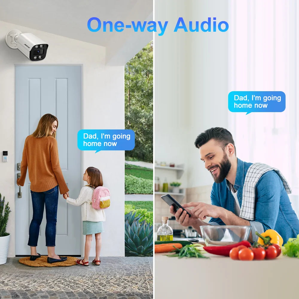SMARTEX 4K 8MP IP Camera Audio Outdoor - Night Vision