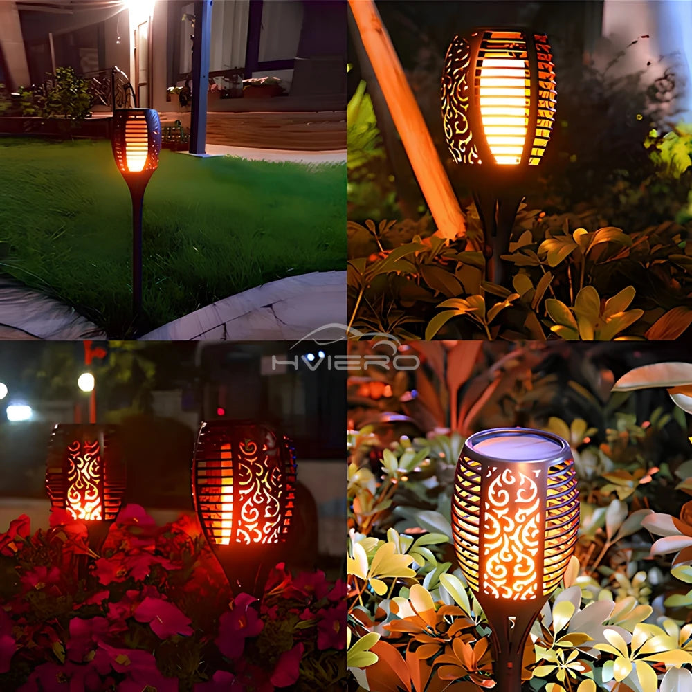 SMARTEX Solar Flame Light Outdoor - Waterproof Lamp For Outdoor