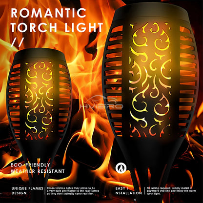 SMARTEX Solar Flame Light Outdoor - Waterproof Lamp For Outdoor