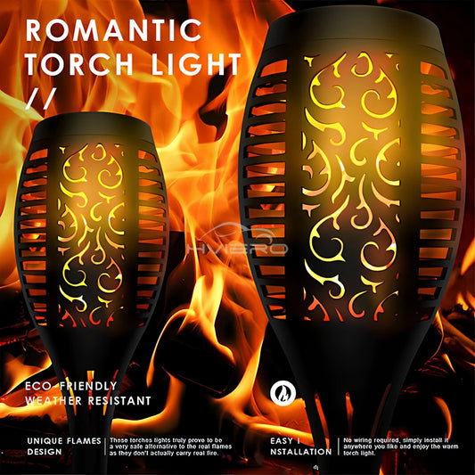 SMARTEX Solar Flame Light Outdoor - Waterproof Lamp For Outdoor