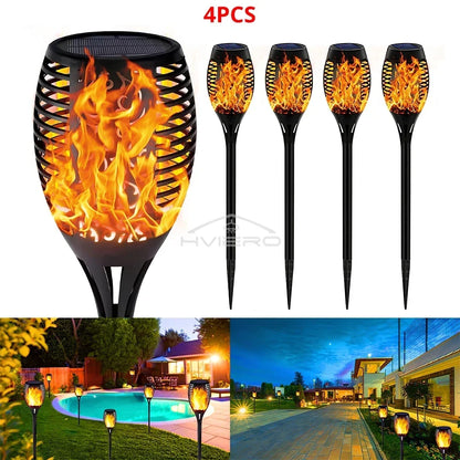 SMARTEX Solar Flame Light Outdoor - Waterproof Lamp For Outdoor