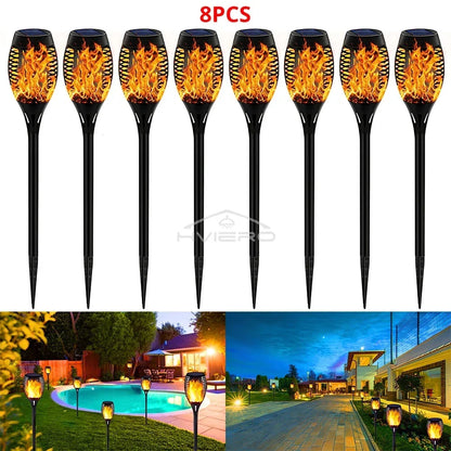 SMARTEX Solar Flame Light Outdoor - Waterproof Lamp For Outdoor