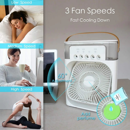 SMARTEX Portable FAN Air Conditioner - USB AirConditioner LED