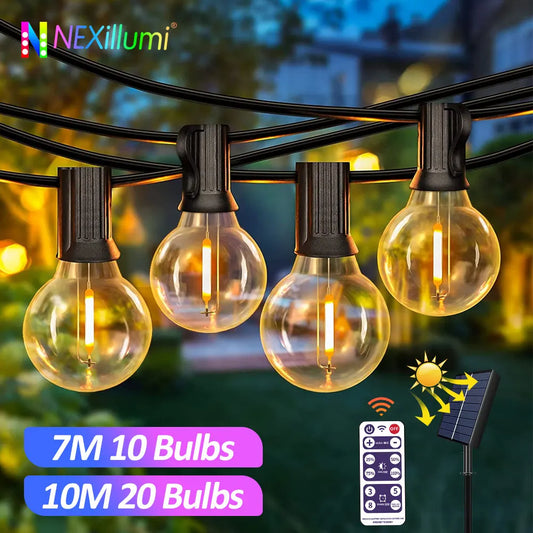 SMARTEX STRING SOLAR LIGHTS & REMOTE OUTDOOR  - LED LIGHT