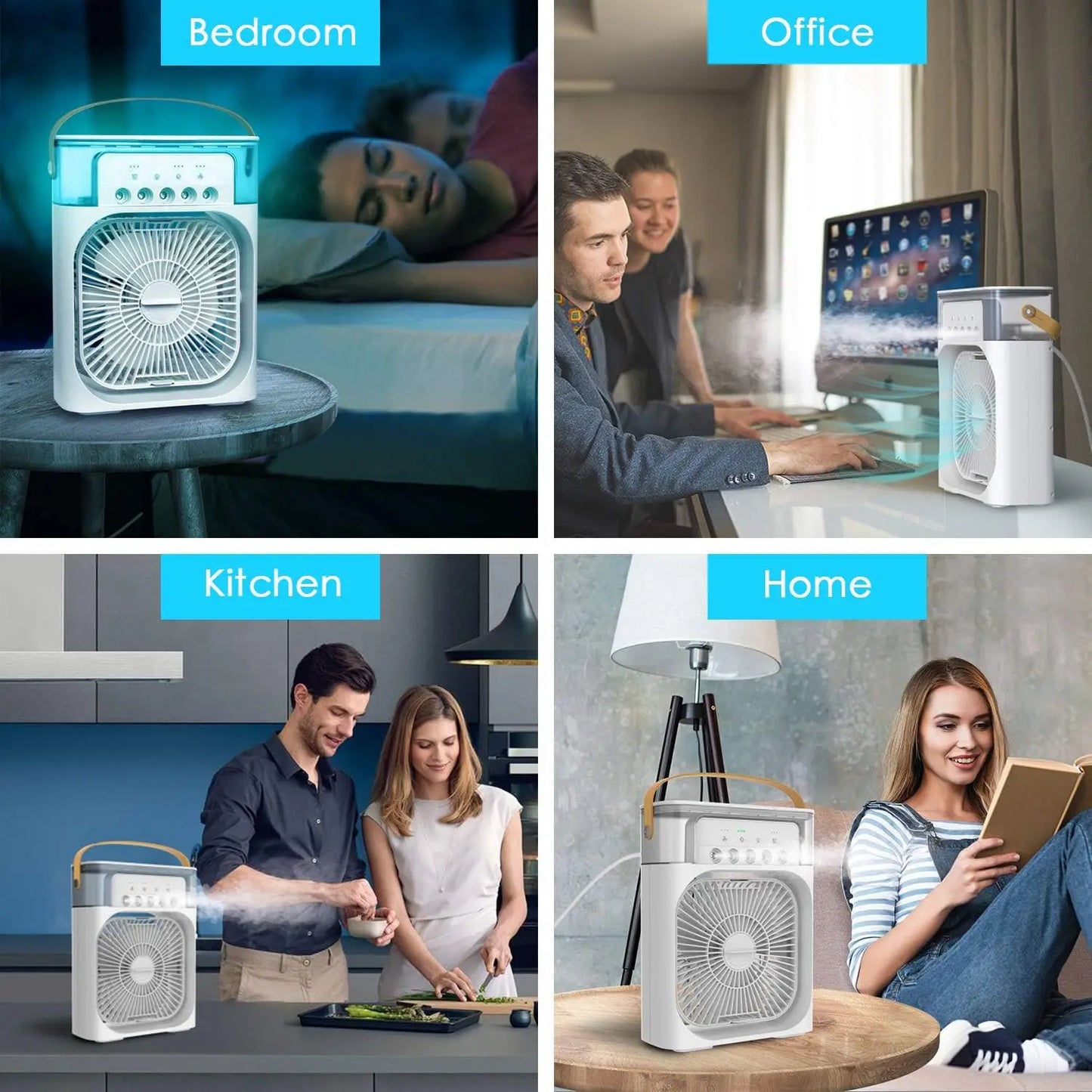 SMARTEX Portable FAN Air Conditioner - USB AirConditioner LED