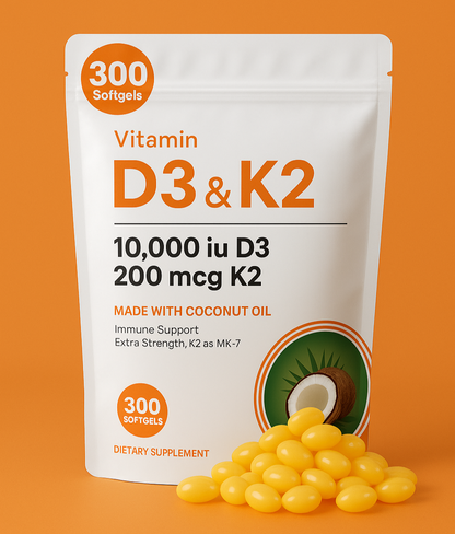 SMARTEX Vitamin D3 K2 10000 IU - SOFTGELS